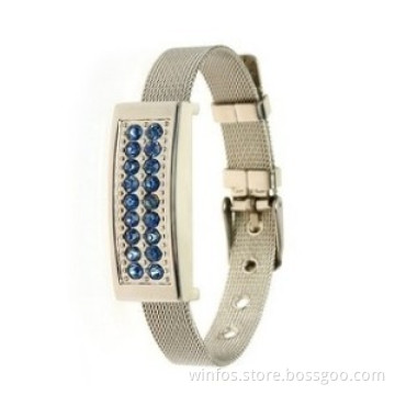 Blue Color Crystal Bracelet USB